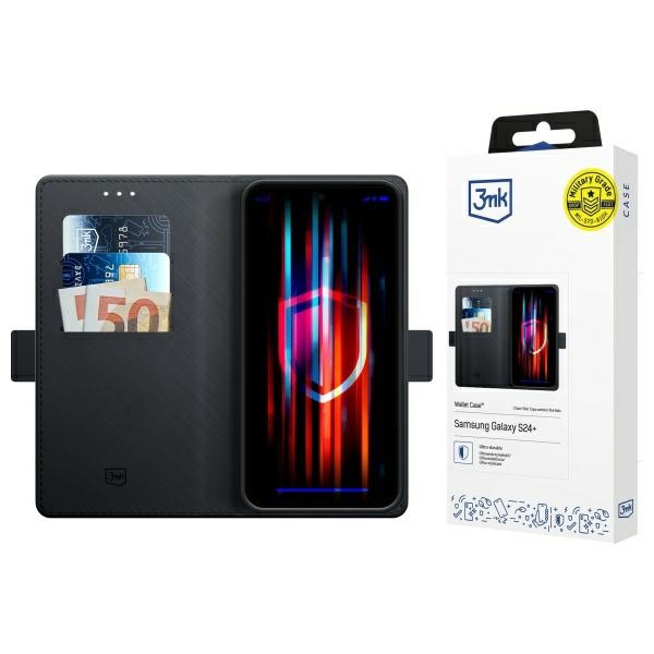 Etui 3MK Wallet Case do Samsung Galaxy S24+ czarny