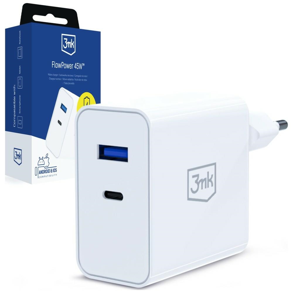 3MK FlowPower USB-A + USB-C 45W