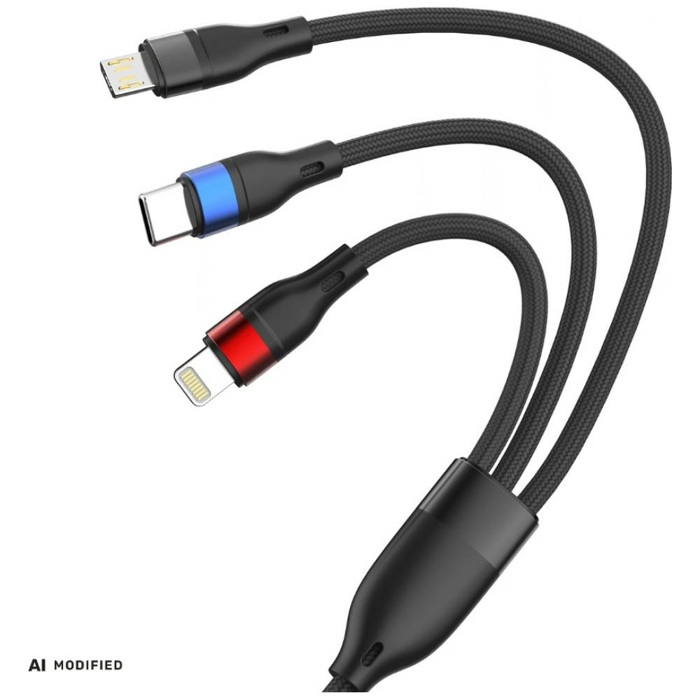 3MK Hyper Cable N-SERIES 3w1 USB-A