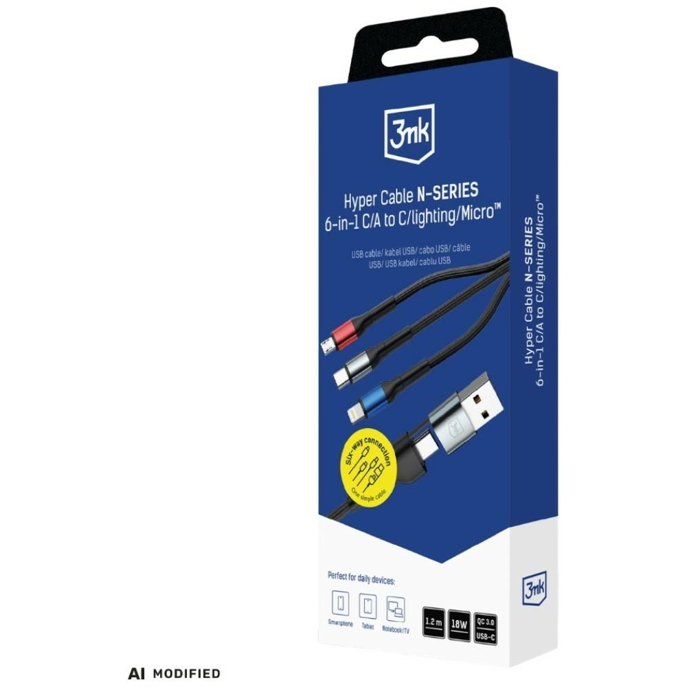 3MK Hyper Cable N-SERIES 6w1 USB-C/A