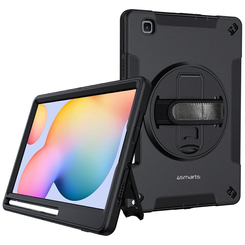 4smarts Rugged Case Grip for Samsung Galaxy Tab S6 Lite, Black