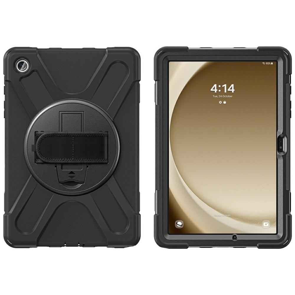 4smarts Rugged Case Grip for Samsung Galaxy Tab S10 Lite / S10 FE / S9 FE / S9 / S8 / S7, black