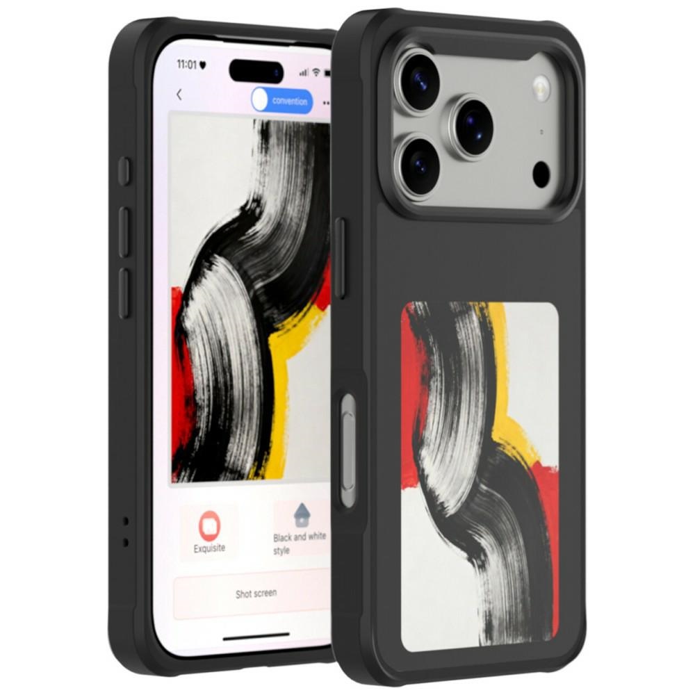 4smarts E-Ink Case with NFC Qi2 Display for iPhone 17 Pro / 18 Pro, black