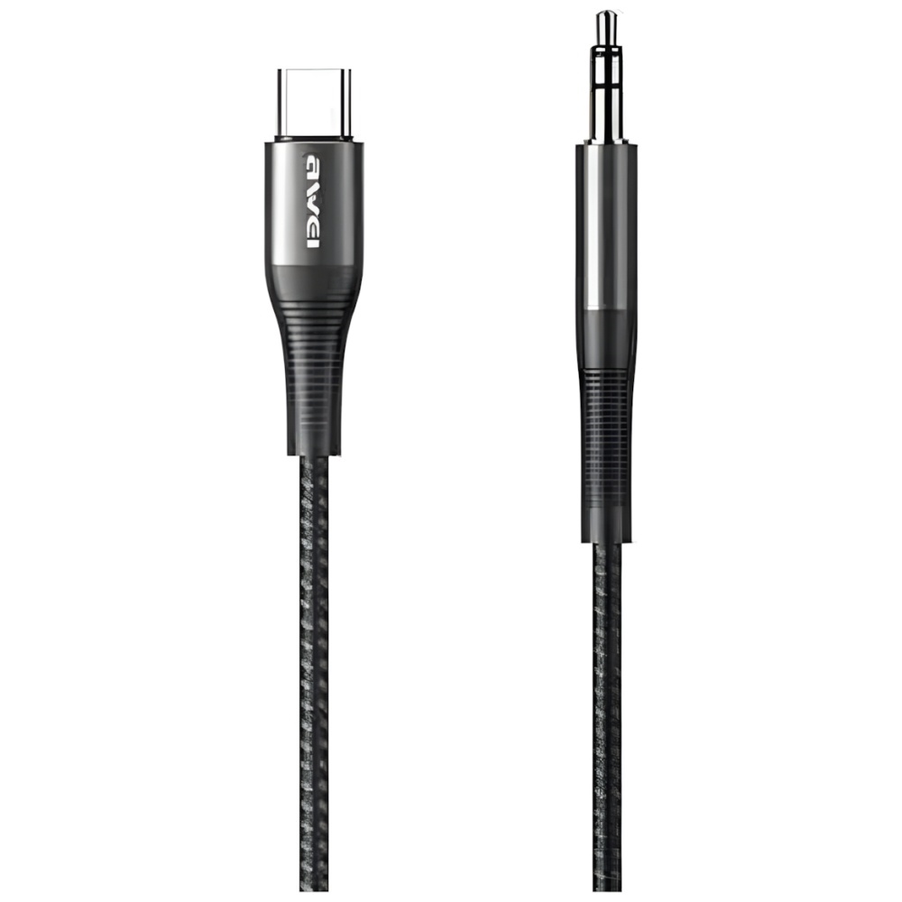 AWEI Adapter CL-116T USB-C/Jack 3.5 szary/gray
