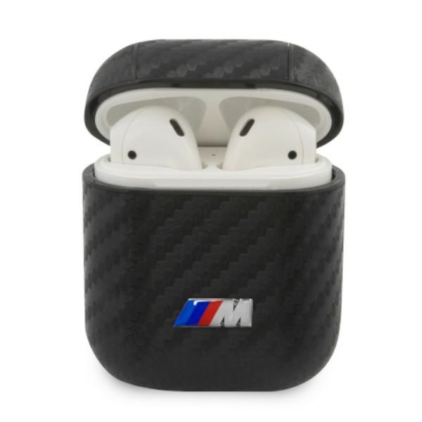 BMW BMA2WMPUCA AirPods 1/2 cover, black PU Carbon M Collection
