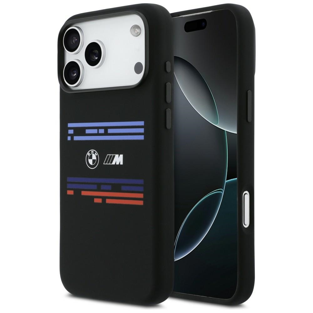 BMW IPhone 17 Pro Max / 18 Pro Max Silicon Horizontal Line MagSafe Case black