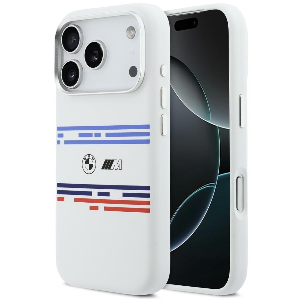 BMW IPhone 17 Pro / 18 Pro Silicon Horizontal LineMagSafe Case white