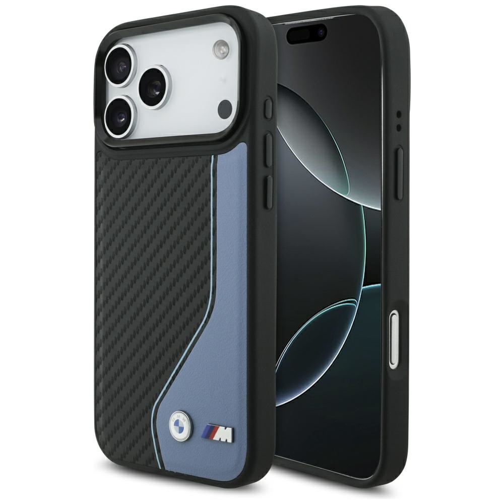 BMW M Carbon Logo MagSafe Case for iPhone 17 Pro Max / 18 Pro Max blue
