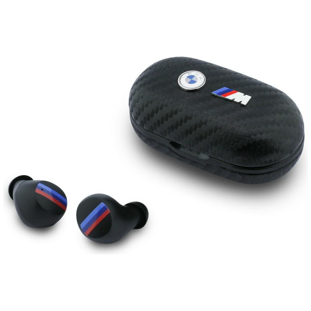 BMW Bluetooth TWS Carbon Metal Logo ENC Headphones, Black