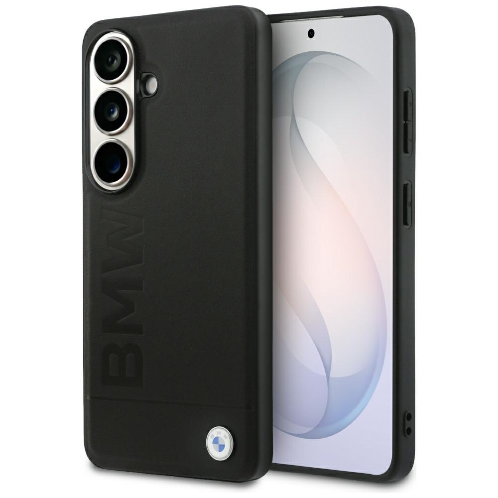 BMW Leather Hot Stamp MagSafe Case for Samsung Galaxy S26+ Black