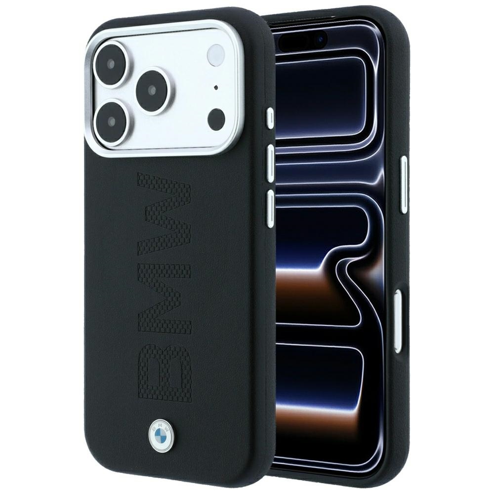 BMW Sign Centered Deboss MagSafe Case for iPhone 18 Pro / 17 Pro black