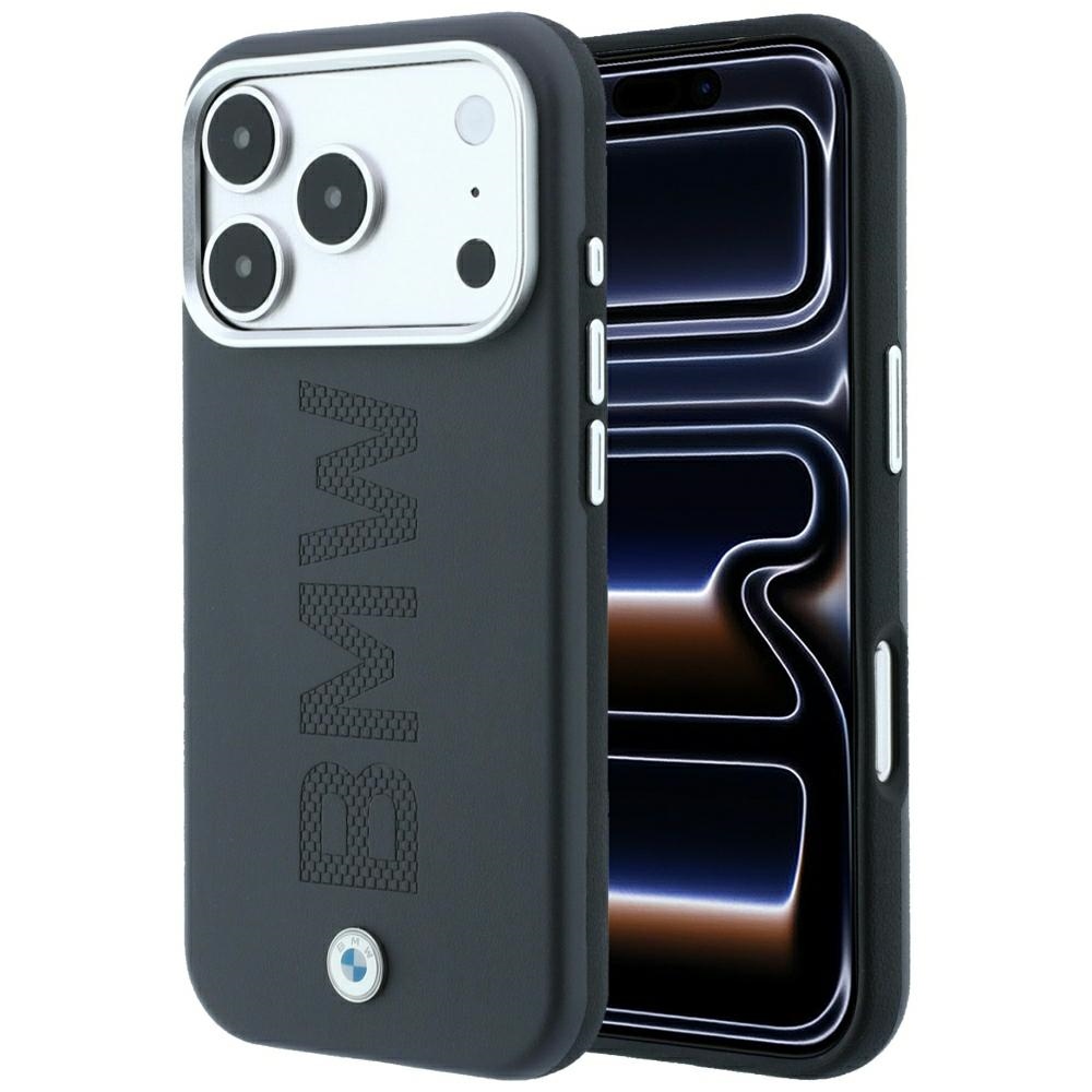 BMW Sign Centered Deboss MagSafe Case for iPhone 18 Pro Max / 17 Pro Max grey