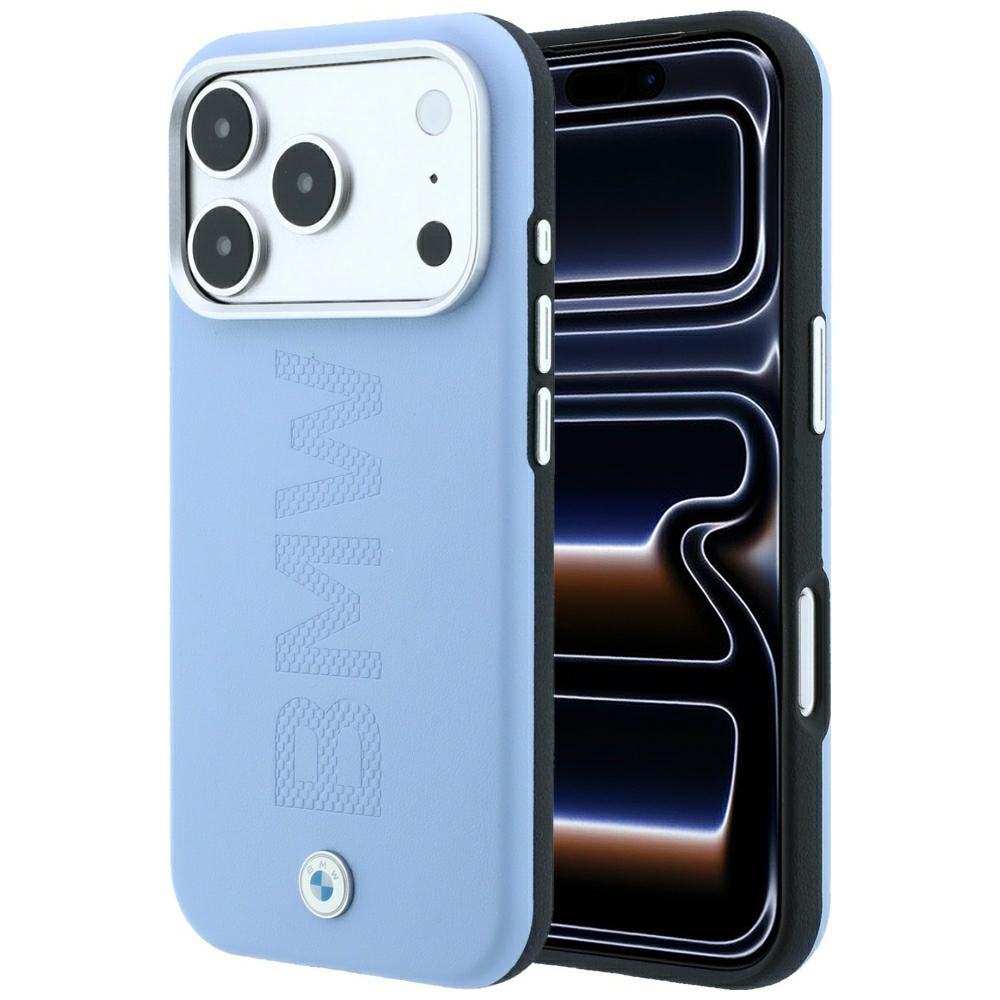 BMW Sign Centered Deboss MagSafe Case for iPhone 18 Pro / 17 Pro blue