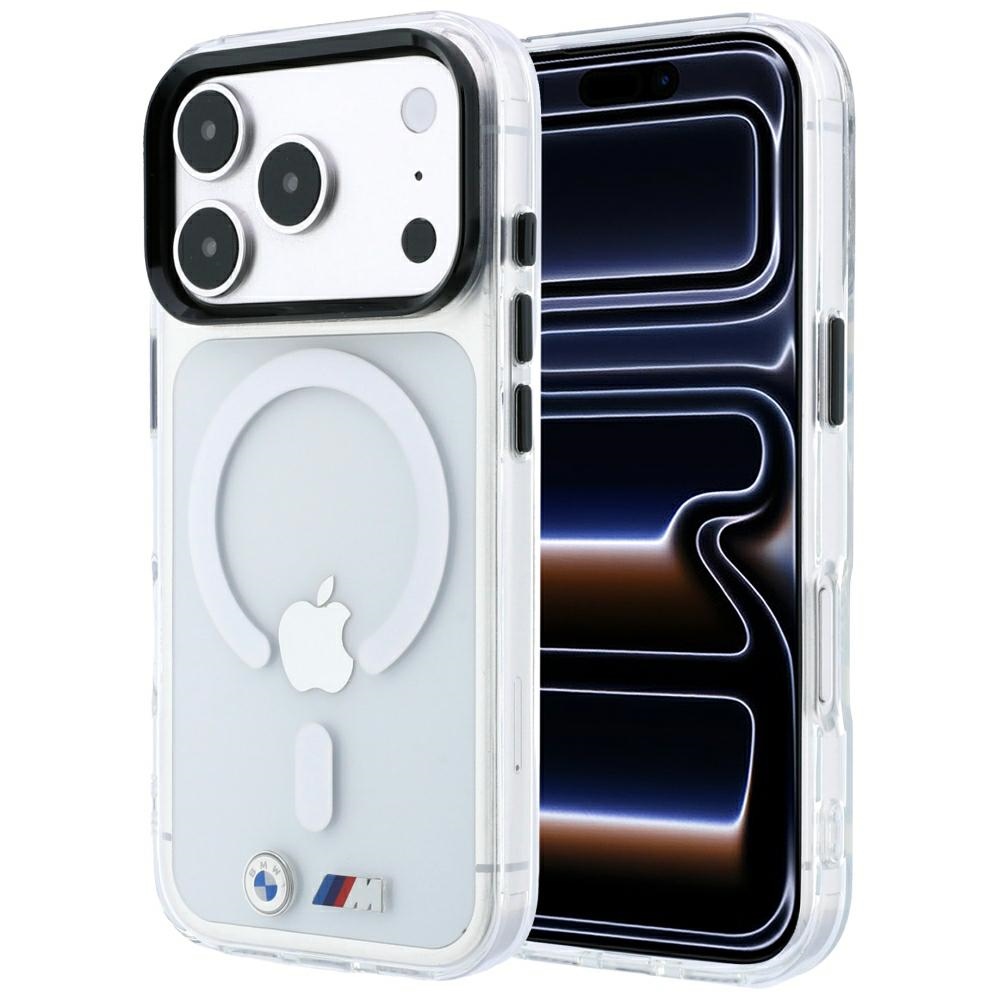 BMW M IML Glossy Metal Logo AND Trims MagSafe Case for iPhone 18 Pro / 17 Pro transparent