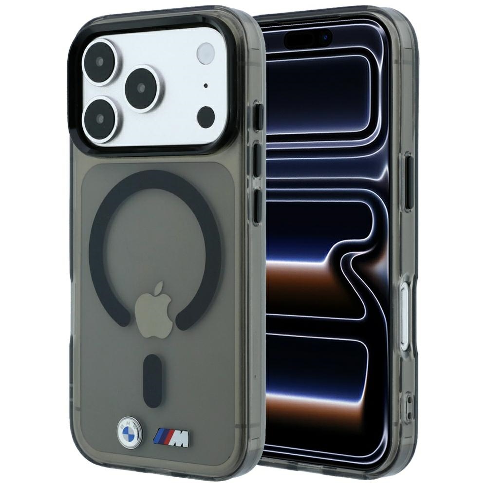 BMW IML Glossy Metal Logo AND Trims MagSafe Case for iPhone 18 Pro / 17 Pro black