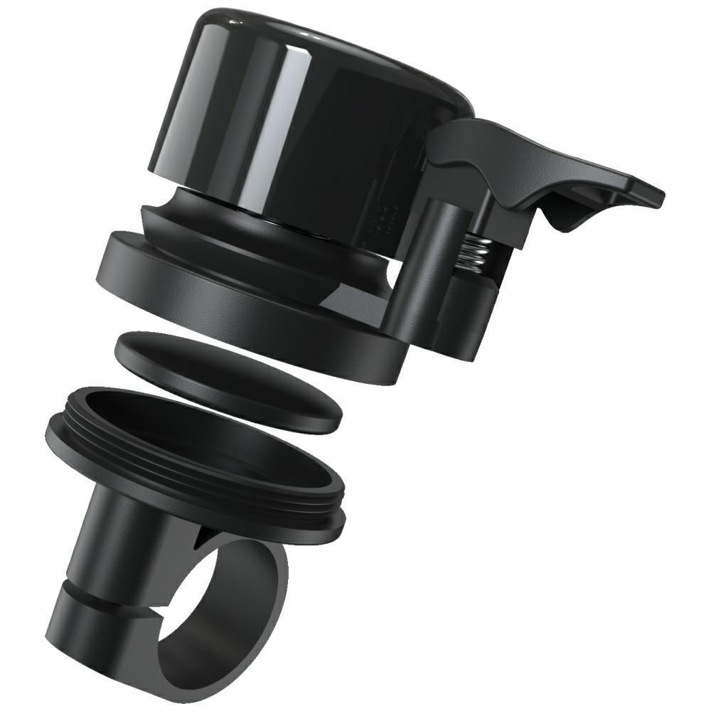 MajesticLine Bike bell with locator, black