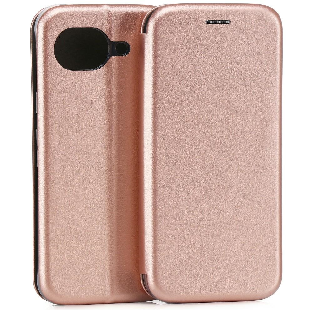 Beline Magnetic Book Case for Google Pixel 10A in rose gold