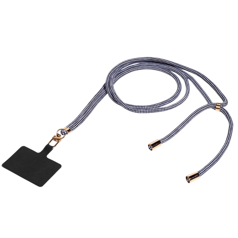 Beline Universal leash, black and white grid pattern