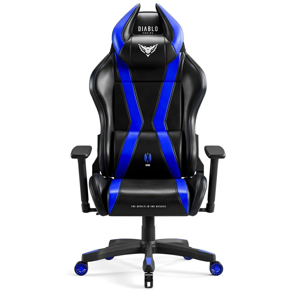 Diablo Chairs Diablo X-Horn 2.0 Normal Size black and blue gaming chair