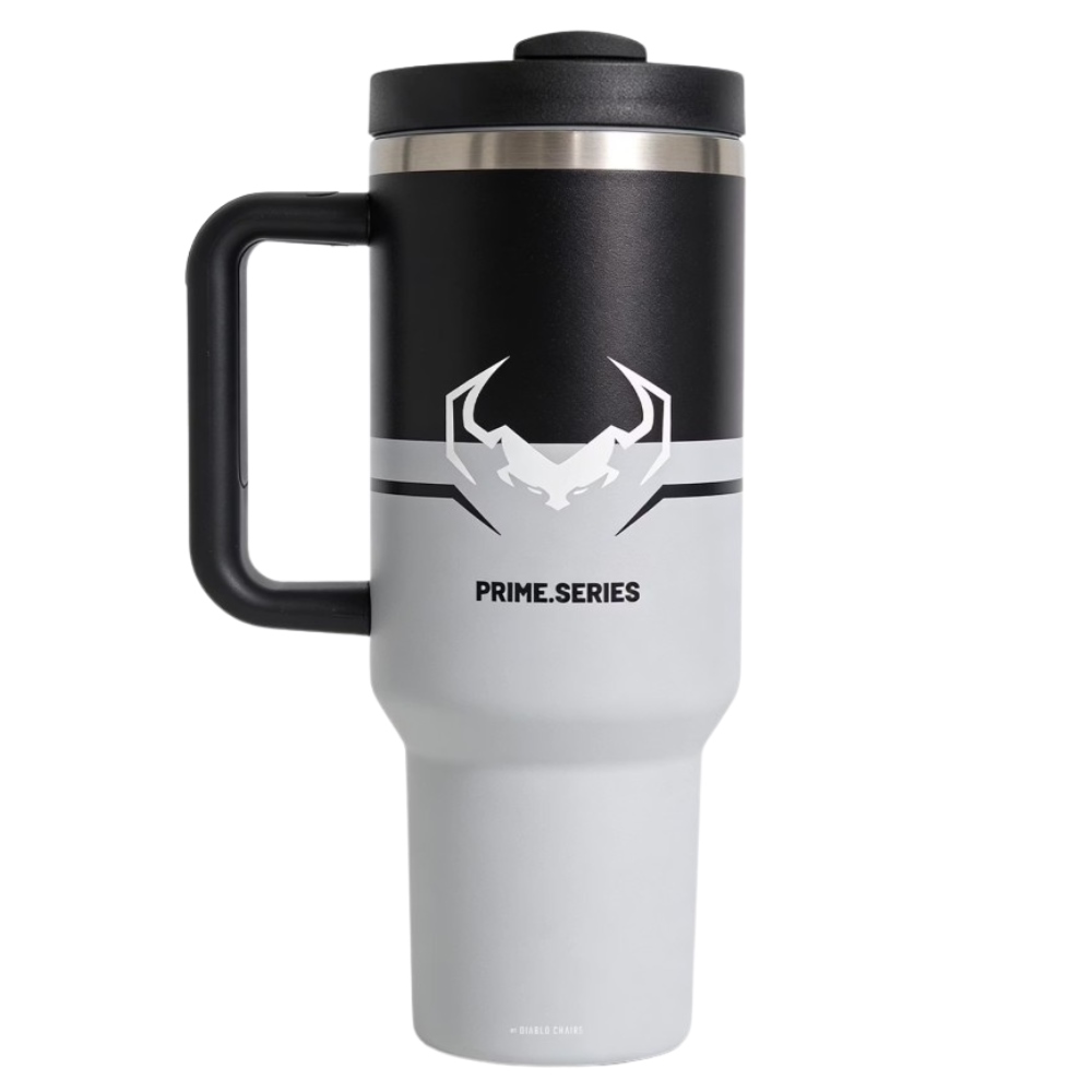 Diablo Chairs Diablo Thermal Mug with Handle Nightwolf Moon Grey