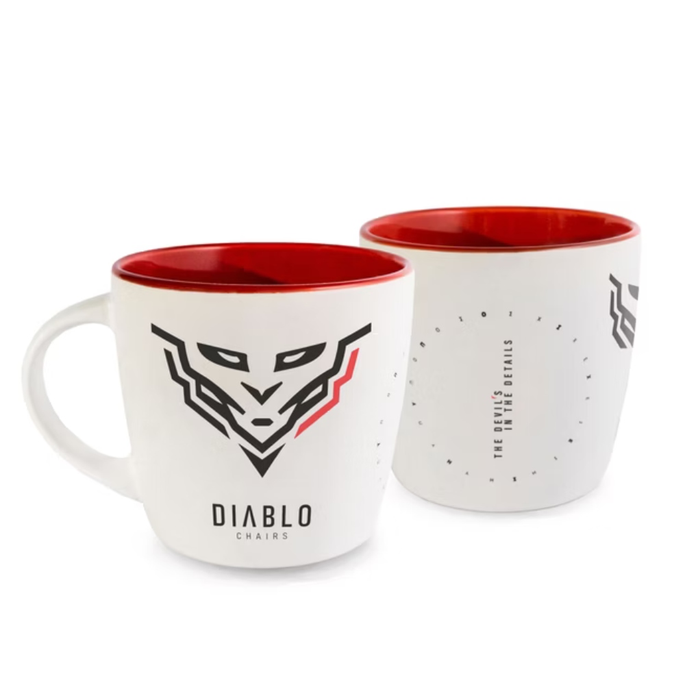 Diablo Chairs White and red mug