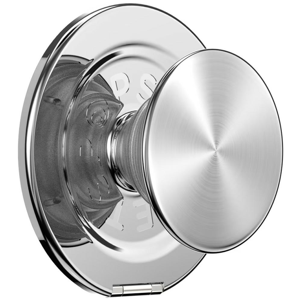 Popsockets Aluminum Radial MagSafe phone mount and stand, silver
