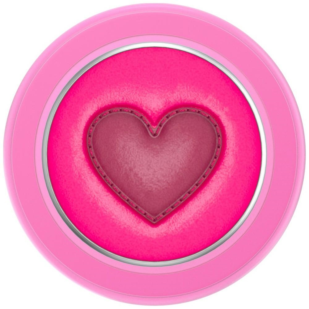 Popsockets Crystal Heart Grip MagSafe phone holder and stand, pink