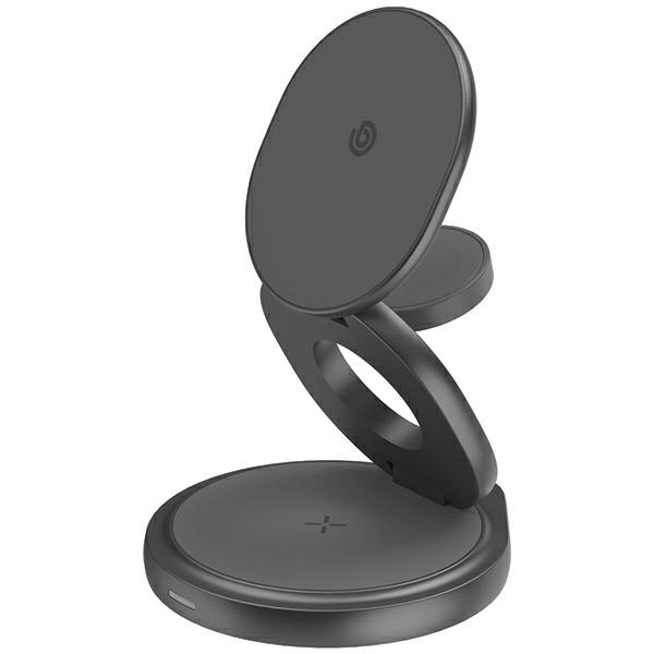Bazic GoMag Gyre składana ład. indukcyjna Charging szary/gunmetal MagSafe