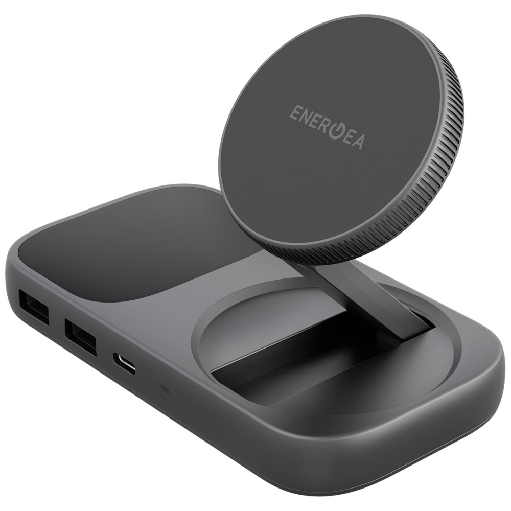 Energea WiDock Plus 7w1 USB-C 3.1 with Qi2 graphite charging station