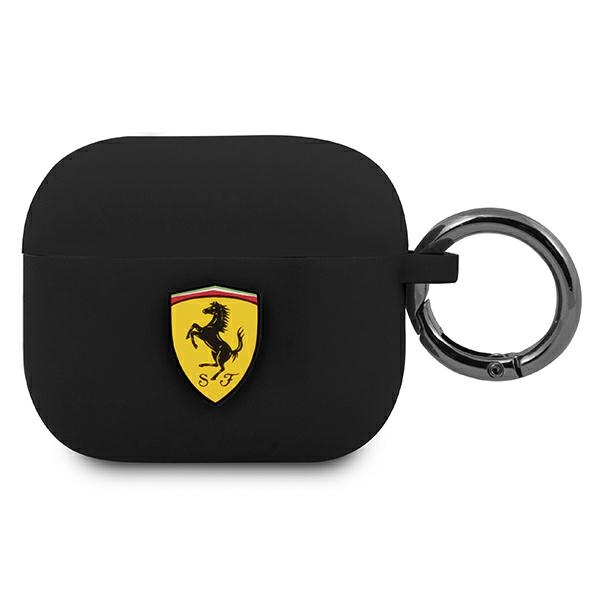 FERRARI FEA3SILBK AirPods 3 cover, black, silicone
