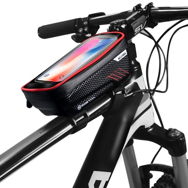 Wildman ME2R bike case/mount frame bag black-red