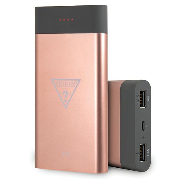 GUESS Induction power bank GUL24WPB8TLRG, 8000mAh, pink/pink