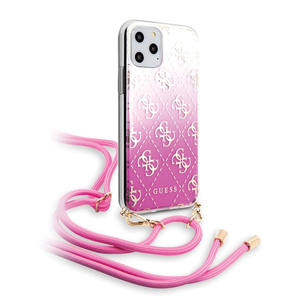 GUESS GUHCN58WO4GPI iPhone 11 Pro pink hard case, 4G gradient