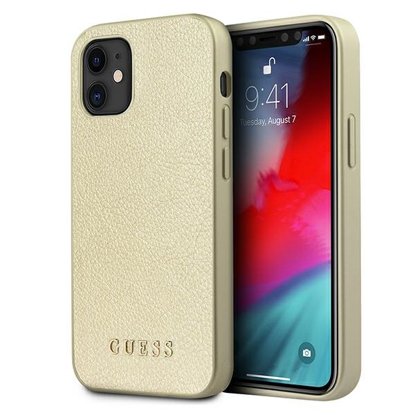 GUESS GUHCP12SIGLGO iPhone 12 mini 5.4" gold iridescent hardcase