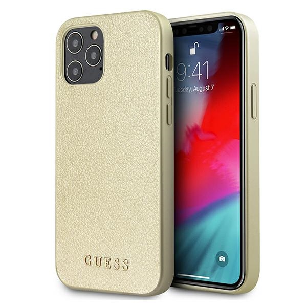 GUESS GUHCP12LIGLGO iPhone 12 Pro Max 6.7" gold hardcase, iridescent
