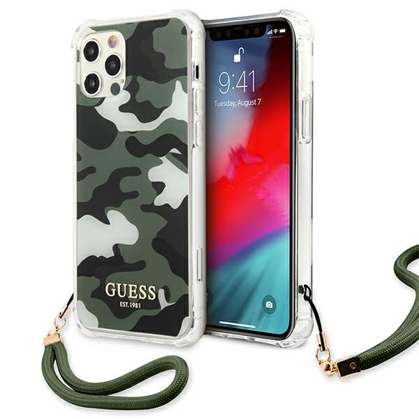GUESS GUHCP12LKSARKA iPhone 12 Pro Max 6.7" green/khaki hard case Camo Collection