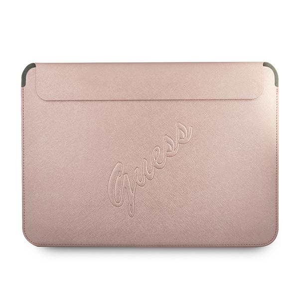 GUESS Sleeve GUCS13PUSASPI 13" pink/pink Saffiano Script
