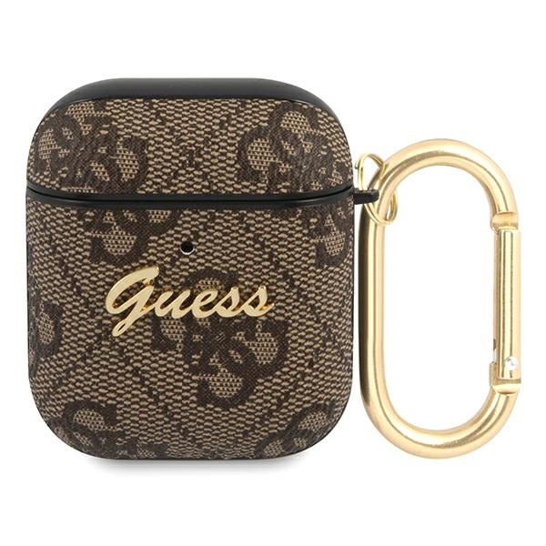 GUESS GUA24GSMW AirPods 1/2 cover bronze/brown 4G Script Metal Collection
