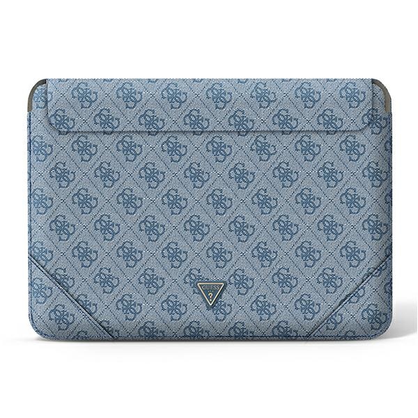 GUESS Sleeve GUCS14P4TB 14" blue/navy 4G Uptown Triangle logo