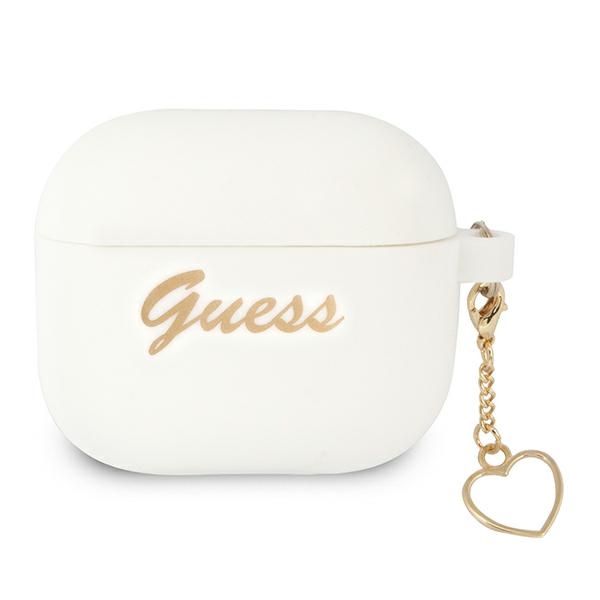 GUESS GUA3LSCHSH AirPods 3 cover white Silicone Charm Heart Collection
