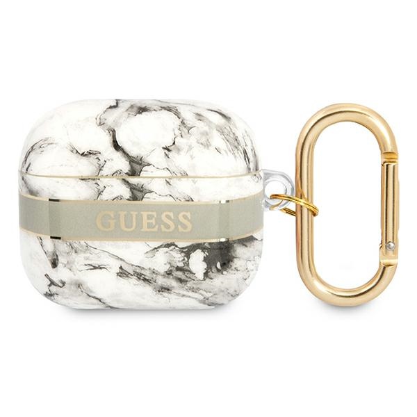 GUESS GUA3HCHMAG AirPods 3 Cover Grey Marble Strap Collection