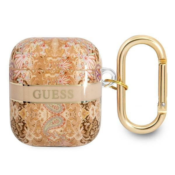 GUESS GUA2HHFLD AirPods 1/2 cover gold Paisley Strap Collection