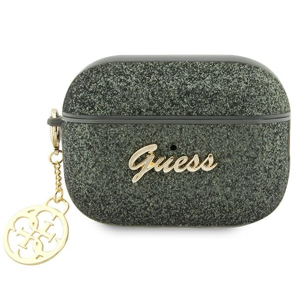 GUESS GUAP2GLGSHA AirPods Pro 2 (2022/2023) cover, soulony/khaki, Glitter Flake 4G Charm