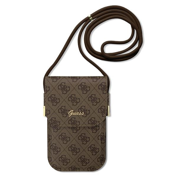 GUESS Handbag GUOWBP4SNSW brown/brown 4G Metal Script Logo