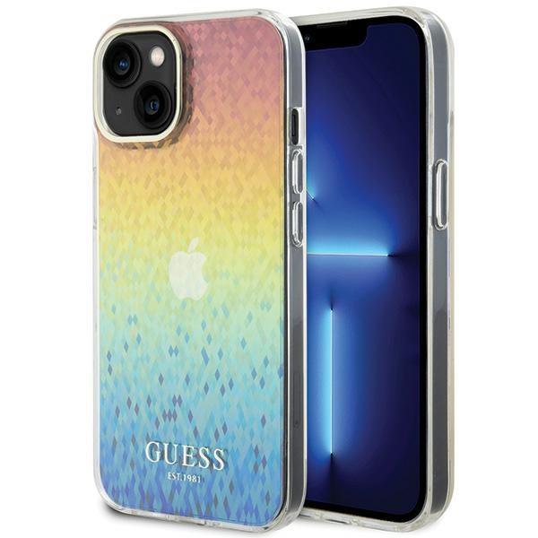 GUESS GUHCP15SHDECMI iPhone 15 / 14 / 13 6.1" Multicolor Hard Case IML Faceted Mirror Disco Iridescent