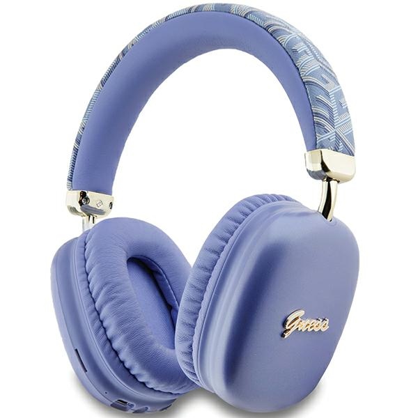 GUESS Bluetooth in-ear headphones GUBHK1GCTCSU purple/purple Gcube Metallic Script Logo