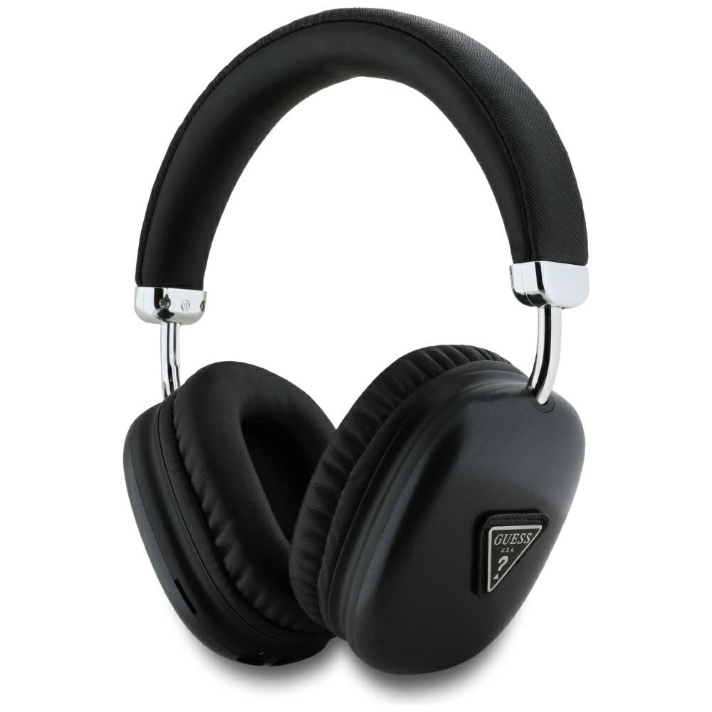 GUESS Bluetooth 5.3 Over-Ear Headphones Metallic Triangle Logo black