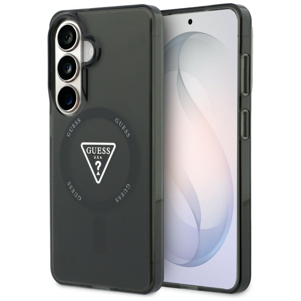 GUESS IML Gradient Triangle MagSafe Case for Samsung Galaxy S26, black