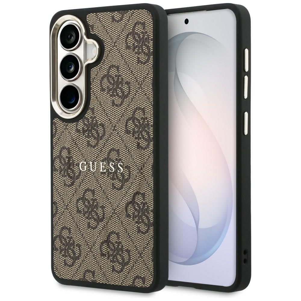 GUESS 4G Embossed Ring MagSafe Case for Samsung Galaxy S26+ Brown