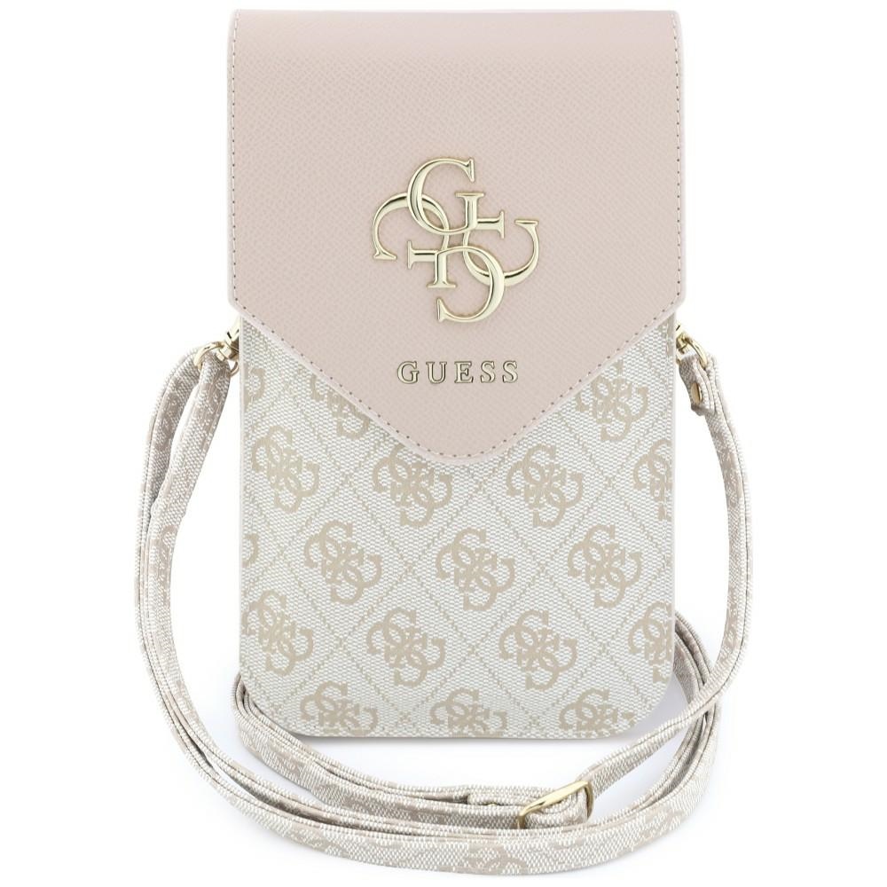 GUESS Graines 4G AND Classic Logos phone pouch pink
